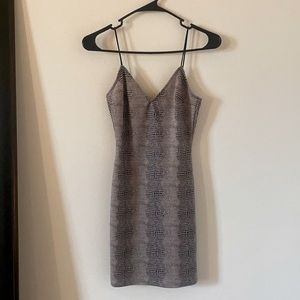 Snake Skin Mini Dress Size XS (Fashion Nova)